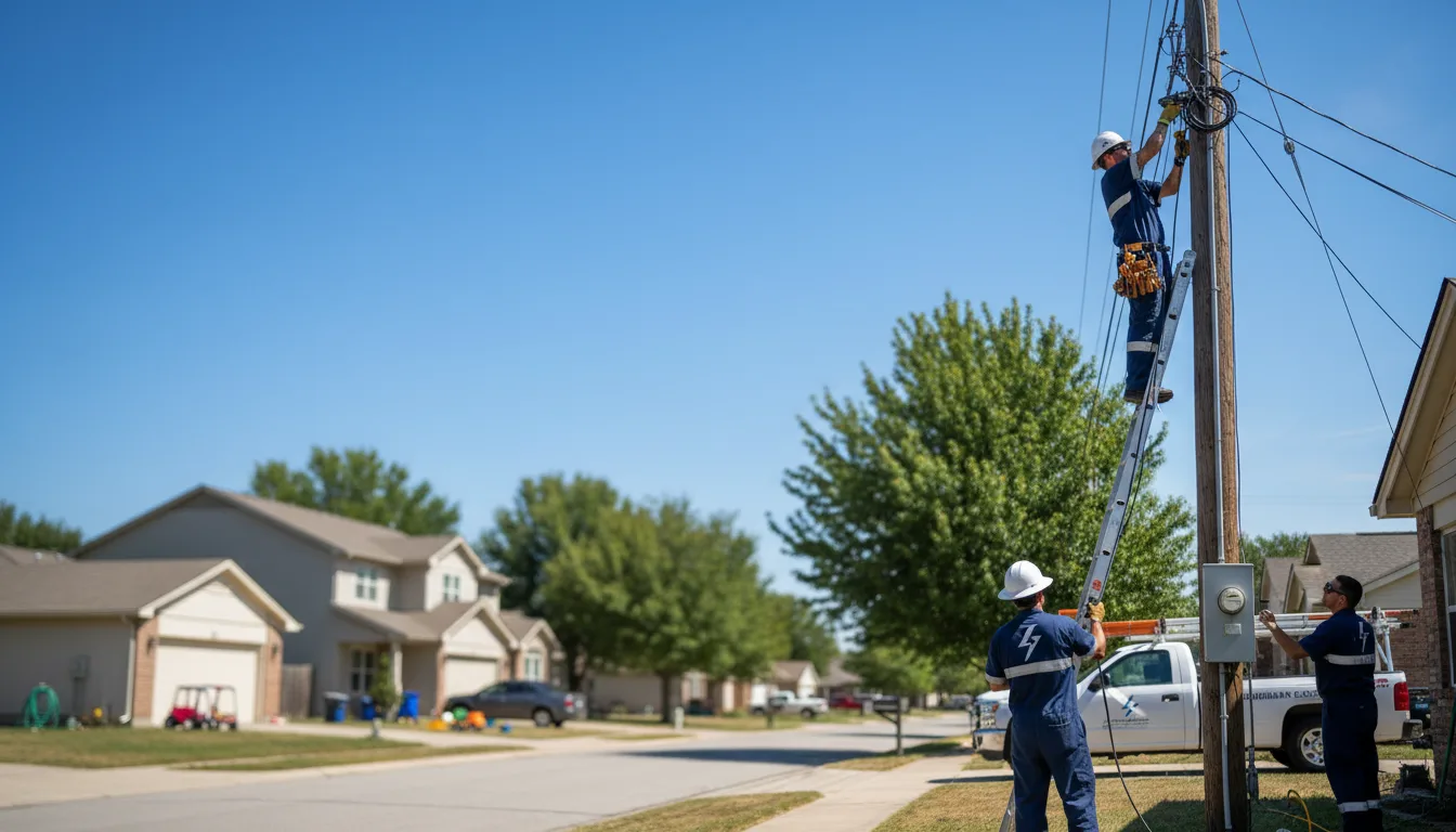 Residential electrician providing installation services in Verona, MS